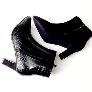 Cinak Women's Dress Black Ankle Boots Size 7